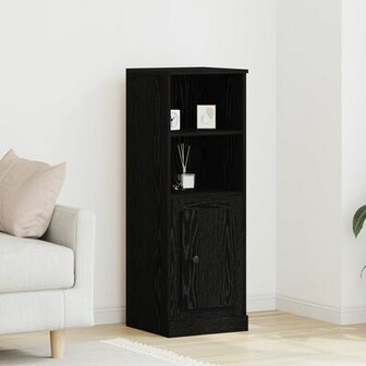 Hoge kast 36x35,5x103,5 cm bewerkt hout zwart eikenkleurig 1
