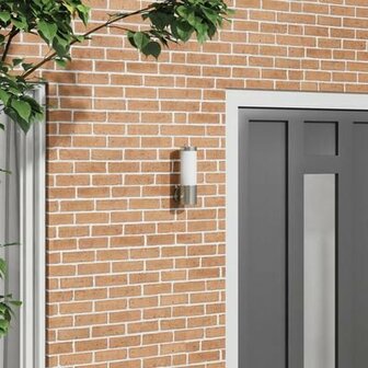 Buitenwandlamp IP44 roestvrijstaal zilverkleurig 1