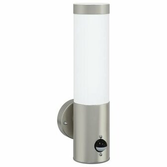 Buitenwandlamp met sensor IP44 roestvrijstaal zilverkleurig 2