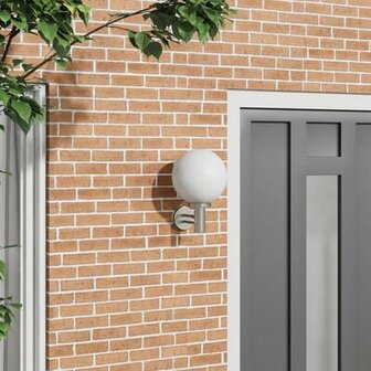 Buiten Wandlamp Zilver RVS IP44 1