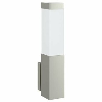 Buitenwandlamp Zilver Roestvrijstaal IP44 2
