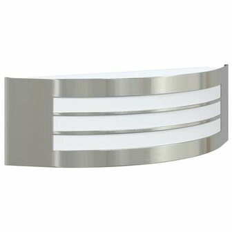 Buiten Wandlamp Zilver Roestvrijstaal IP44 2