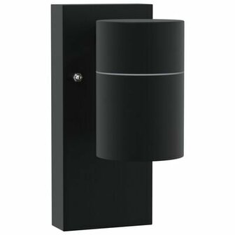 Buiten Wandlamp Zwart RVS IP44 2