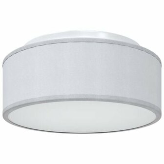Plafondlampen Inbouw Grijs &Oslash; 30 cm Stof E27 2