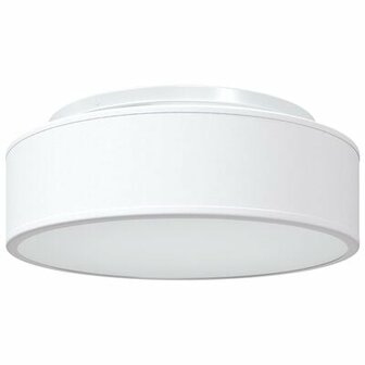 Plafondlamp Inbouw Wit &Oslash; 38 cm Stof E27 2