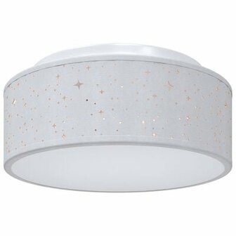 Plafondlampen met sterrenlampenkap Grijs &Oslash; 30 cm Kunststof E27 2