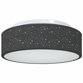Plafondlampen met Sterrenlampschaal Zwart &Oslash; 38 cm Stof E27 2