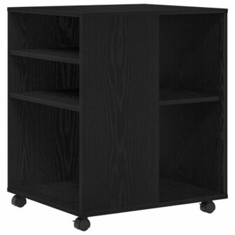 Opbergkast 60x53x72,5 cm bewerkt hout zwart eikenkleurig 2