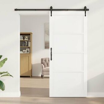 Binnendeur &amp;apos;ORKDAL&amp;apos;Wit 93x211x4 cm Massief Houten Grenen 1