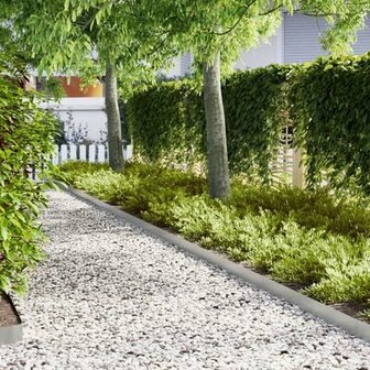 Gazonranden 10 st 100x0,5x15 cm gegalvaniseerd staal 1