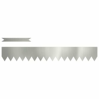 Gazonranden 10 st 100x0,5x15 cm gegalvaniseerd staal 2