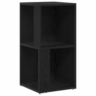 Hoekkast 33x33x67 cm bewerkt hout zwart eikenkleurig 2