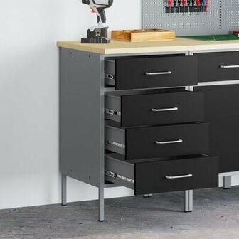 Werkbank Zwart 50x55x85 cm Staal 1