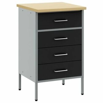 Werkbank Zwart 50x55x85 cm Staal 2
