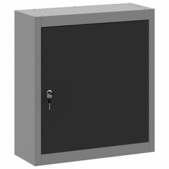 Gereedschapskast Muurmontage Zwart 50x20x55 cm Staal 2