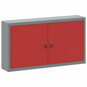 Gereedschapskast Muurbevestiging Rood 100x20x55 cm Staal 2