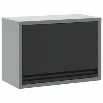 Gereedschapskast Muurbevestiging met Gasliftdeur Zwart 50x25x35 cm 2
