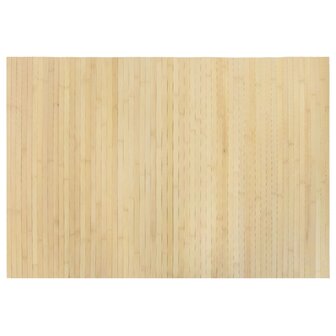 Vloerkleed rechthoekig 70x100 cm bamboe lichtnaturel 2