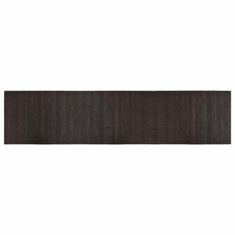 Vloerkleed rechthoekig 70x300 cm bamboe donkerbruin 2