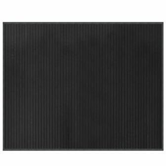 Vloerkleed rechthoekig 80x100 cm bamboe grijs 2