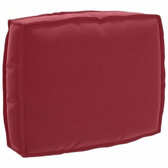 Palletkussen voor Rugleuning Wijnrood 50x40x12 cm Oxford Stof 2