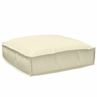 Palletkussen voor Zitplaats Cr&egrave;me 50x50x12 cm Oxford Stof 2