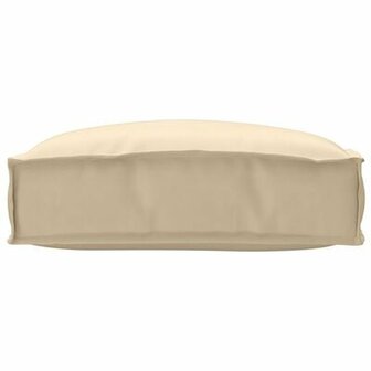 Palletkussen voor Zitting Beige 50x50x12 cm Oxford Stof 1