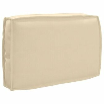 Palletkussen voor Rugleuning Beige 60x40x12 cm Oxford Stof 2