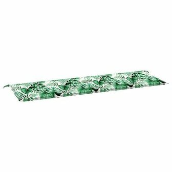 Tuinbank Kussen - Bladerenpatroon, 150x50x4 cm, Gemaakt van Oxford Stof 2