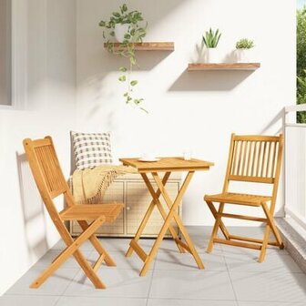 3-delige bistroset voor in de tuin van massief acaciahout 1