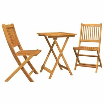 3-delige bistroset voor in de tuin van massief acaciahout 2