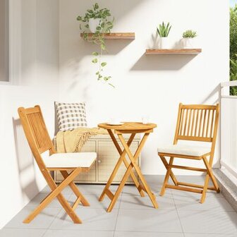 3-delige bistro tuinset van massief acaciahout 1