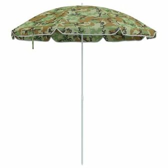 Strandparasol met metalen paal 161x193 cm polyester camouflage 2