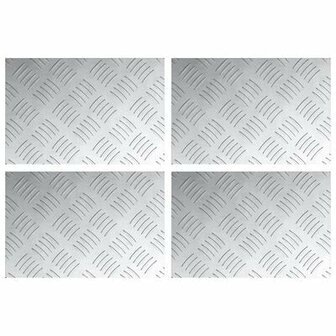 Aluminium Trapmatten 4 stuks Anti-slip 30x20 cm 2