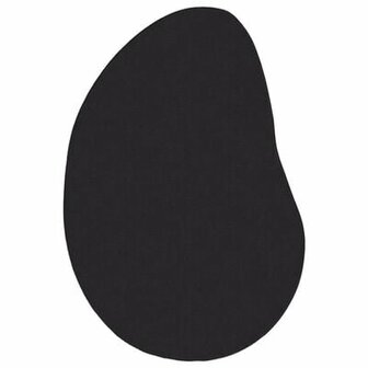 Vloerkleed Zwart 80x150 cm Polyester Antislip 2