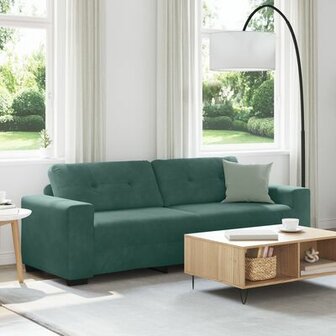 3-Zitsbank Donkergroen 180 cm Fluweel 1