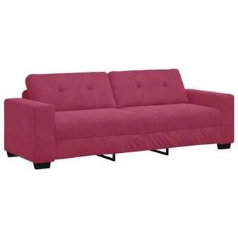 3-zitsbank Wijnrood 180 cm Fluweel 2