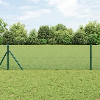 Gelast draadhek Groen 1.6 x 10 m Staal 1