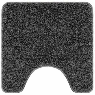 Badmat U-Vorm Donkergrijs 50x50 cm Polypropeen Antislip 2