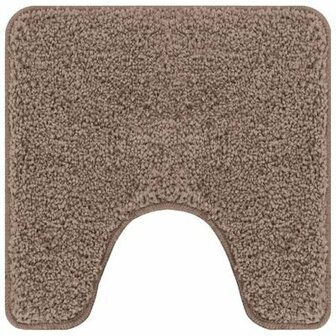 Badmat U-Vormig Bruin 50x50 cm Polypropeen Antislip 2