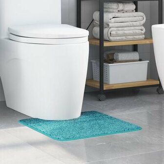 Badmat U-Vormig Turquoise 50x50 cm Polypropeen Antislip 1