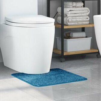 Badmat U-Vormig Blauw 50x50 cm Polypropeen Antislip 1