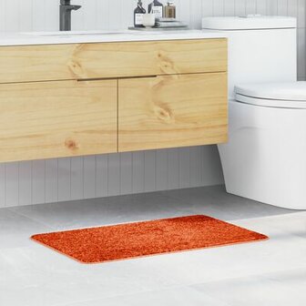 Badmat Rechthoekig Oranje 50x80 cm Polypropyleen Antislip 1