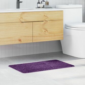 Badmat Rechthoekig Paars 50x80 cm Polypropeen Antislip 1
