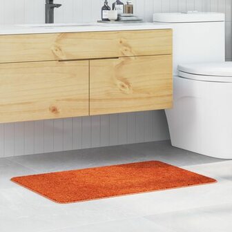 Badmat Rechthoekig Oranje 60x90 cm Polypropeen Antislip 1