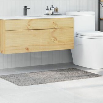 Badmat Rechthoekig Grijs 70x120 cm Polypropyleen Antislip 1