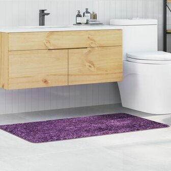 Badmat Rechthoekig Blauw 70x120 cm Polypropyleen Antislip 1