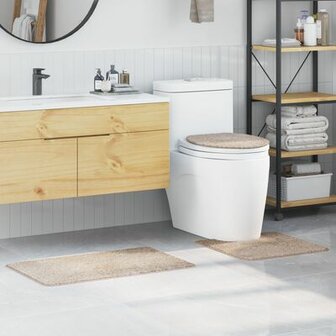 3-delige badmatset Cr&egrave;me Polypropeen Antislip 1