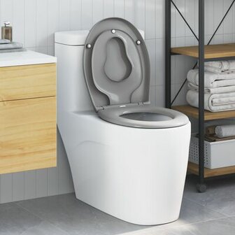 Familie Wc-bril met Kindertoiletbril Snelle Ontgrendeling Duroplast 1