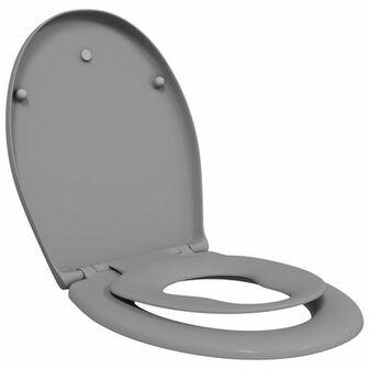 Familie Wc-bril met Kindertoiletbril Snelle Ontgrendeling Duroplast 2